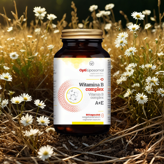 Opti Liposomal Witamina B Complex NaturDay – Witaminy z grupy B – 60 kapsułek wegetariańskich