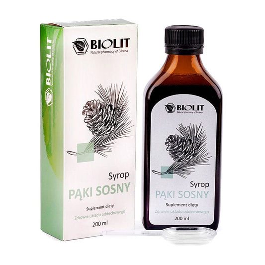 Syrop z pąków sosny BIOLIT - Wspiera zdrowie układu oddechowego - 200 ml