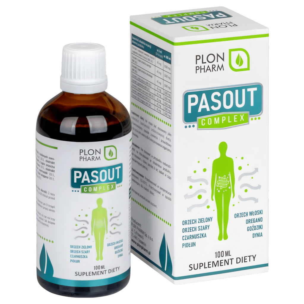 Pasout Complex Plon Pharm - Naturalne ekstrakty roślinne w glicerynowo-wodnym maceracie - 100 ml
