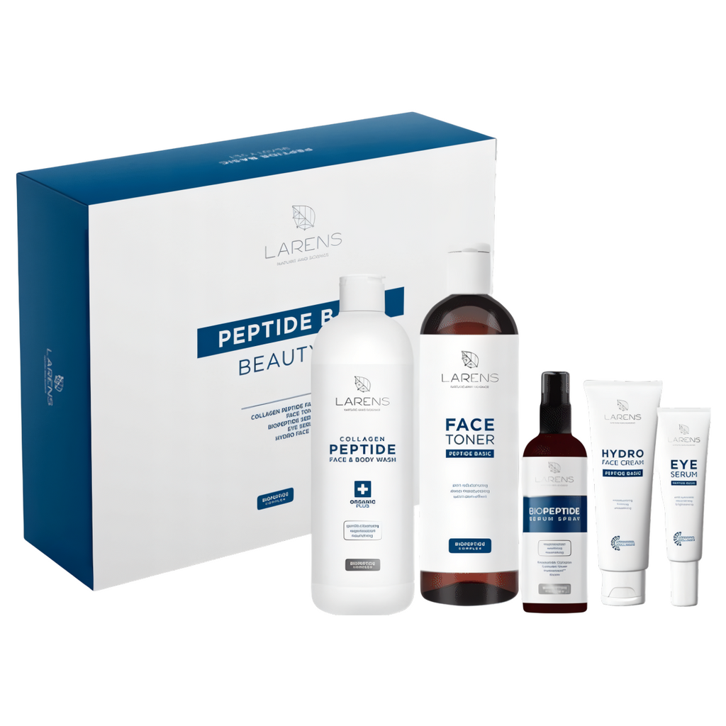 Peptide Beauty Basic Set LARENS WellU - Zestaw 5 produktów do codziennej pielęgnacji skóry
