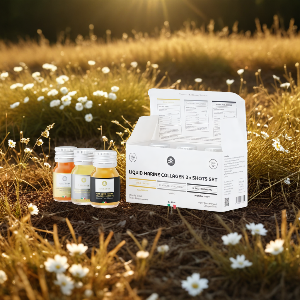 Płynny Kolagen Morski Mix Smaków The Collagen Company Zestaw 3 x Shot po 30 ml