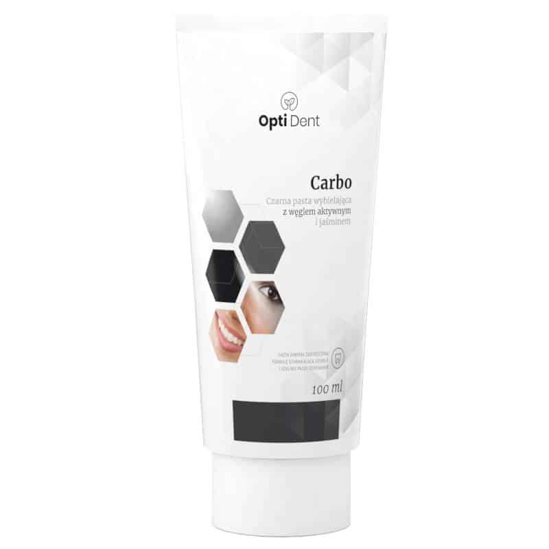 OptiDent Carbo NaturDay - Czarna pasta wybielająca z węglem aktywnym i jaśminem -  100 ml