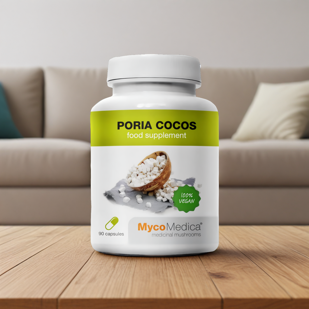 Pornatka kokosowa Poria cocos MycoMedica - Wspomaga układ pokarmowy - 90 kapsułek