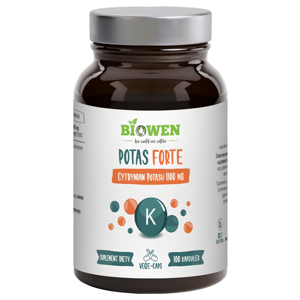 Potas Forte Biowen - Cytrynian potasu - 100 kapsułek