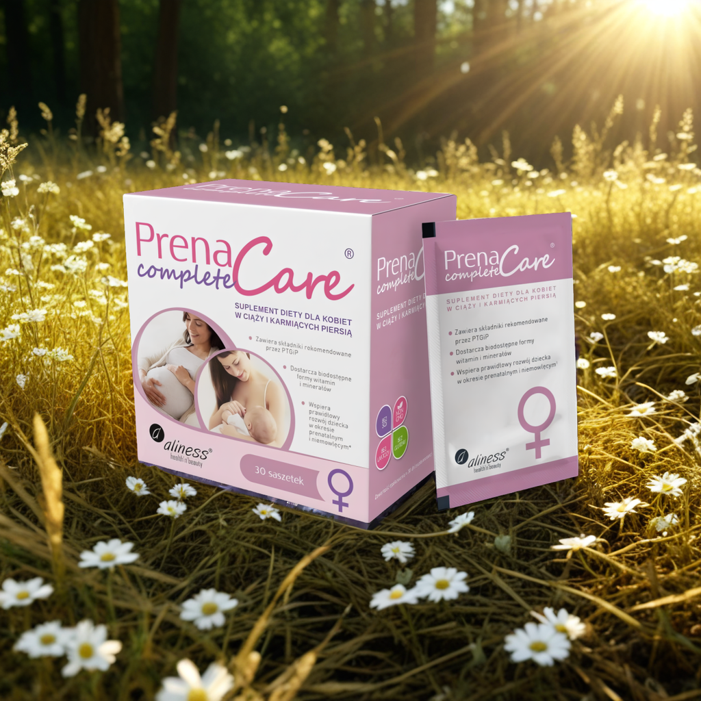 PrenaCare Complete Aliness - Suplement diety dla kobiet w ciąży i karmiących piersią - 30 saszetek