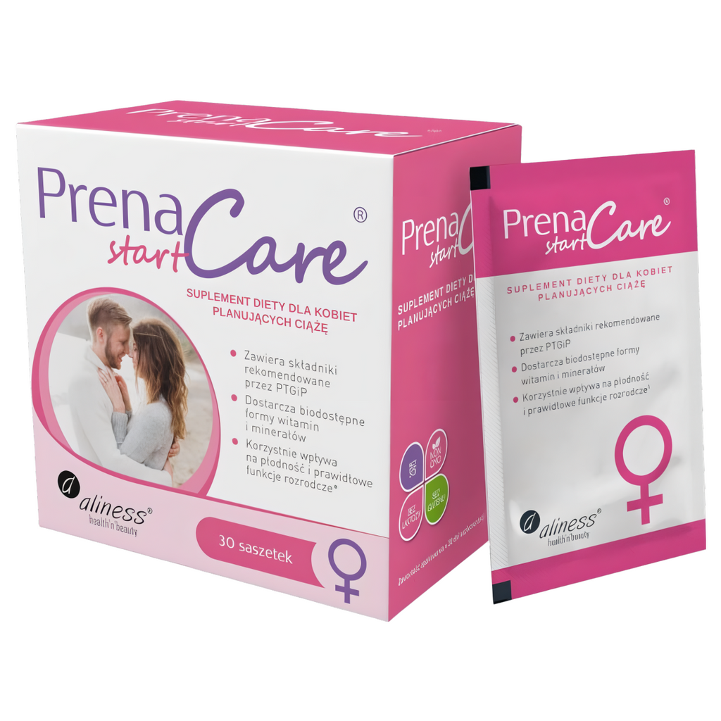 PrenaCare Start Aliness - Suplement diety dla kobiet planujących ciążę - 30 saszetek