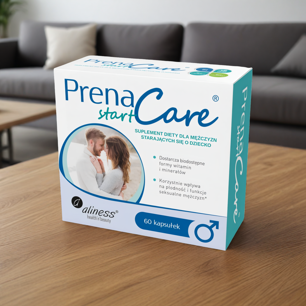 PrenaCare Start Suplement diety dla mężczyzn starających się o dziecko Aliness - 60 kapsułek
