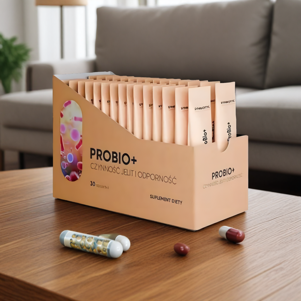 PROBIO+ Synbiotyk NaturDay - 18 wyselekcjonowanych bakterii probiotycznych - 30 saszetek