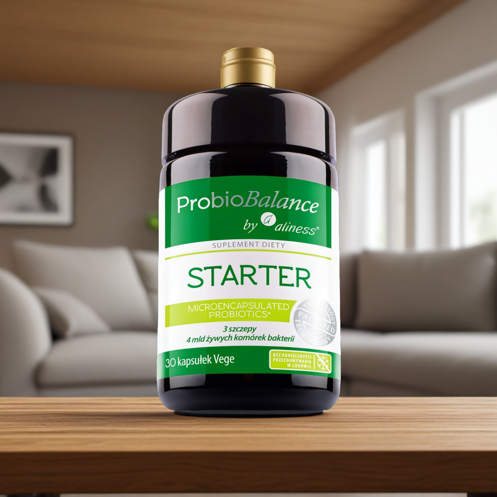Probiotyk STARTER ProbioBalance Aliness 4 mld żywych komórek bakterii - 30 kapsułek Vege
