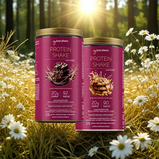 ProteinShake MyBestPharm - Dietetyczny shake wspierający proces odchudzania - 450 g (Smak: karmelowe-ciasteczko)