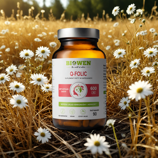 Q-folic Biowen - Metylowany kwas foliowy - 90 kapsułek