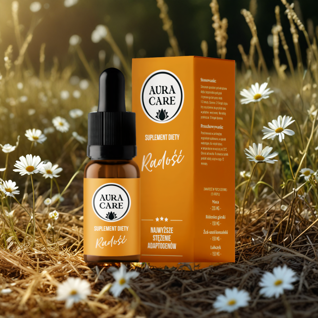 Radość AURA CARE - Naturalne wsparcie dla dobrego samopoczucia - 10ml, około 300 kropli