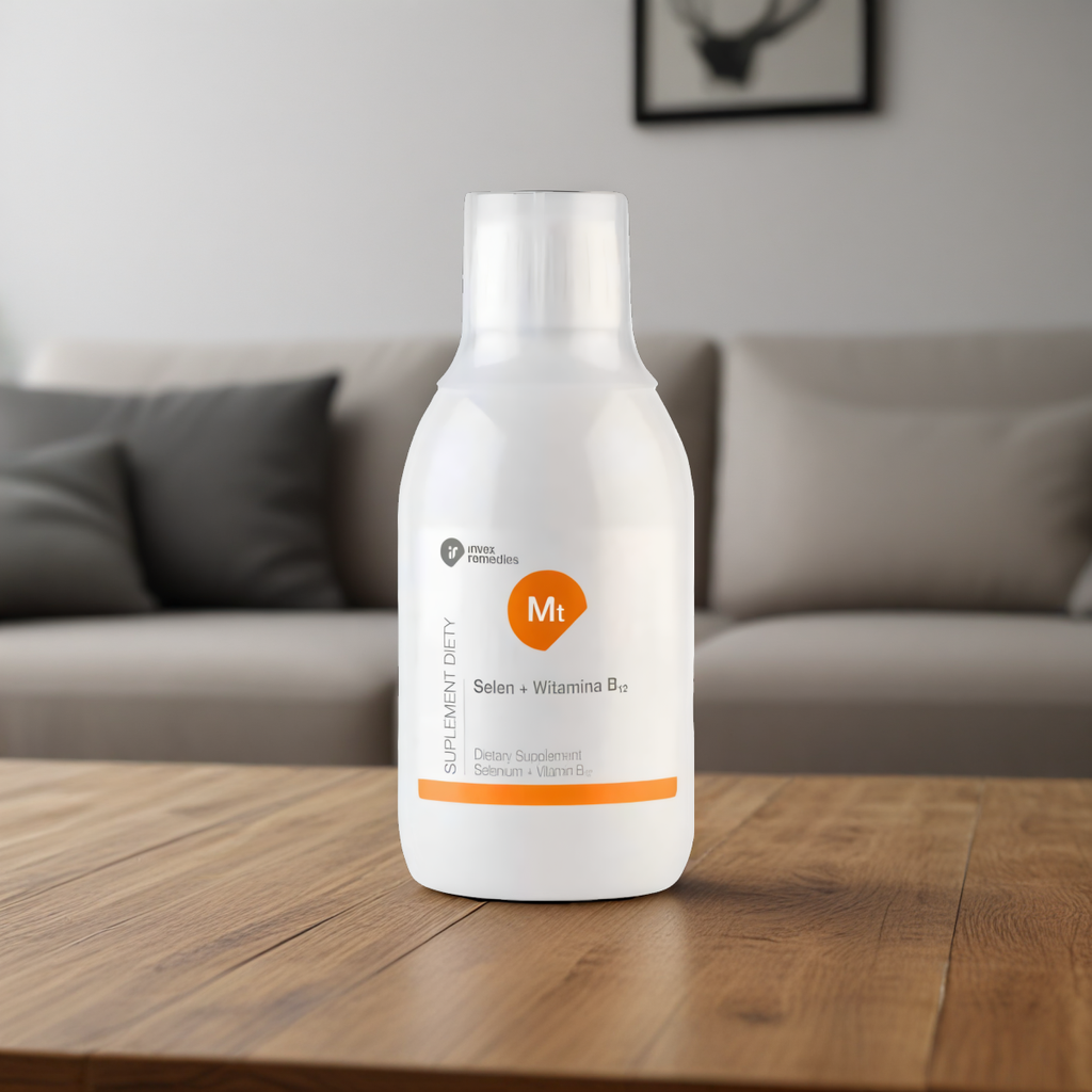 Selen + Witamina B12 Invex Remedies - Wspiera układ odpornościowy - 300 ml