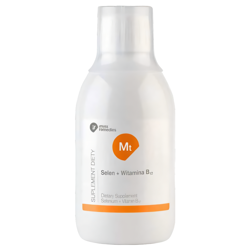 Selen + Witamina B12 Invex Remedies - Wspiera układ odpornościowy - 300 ml