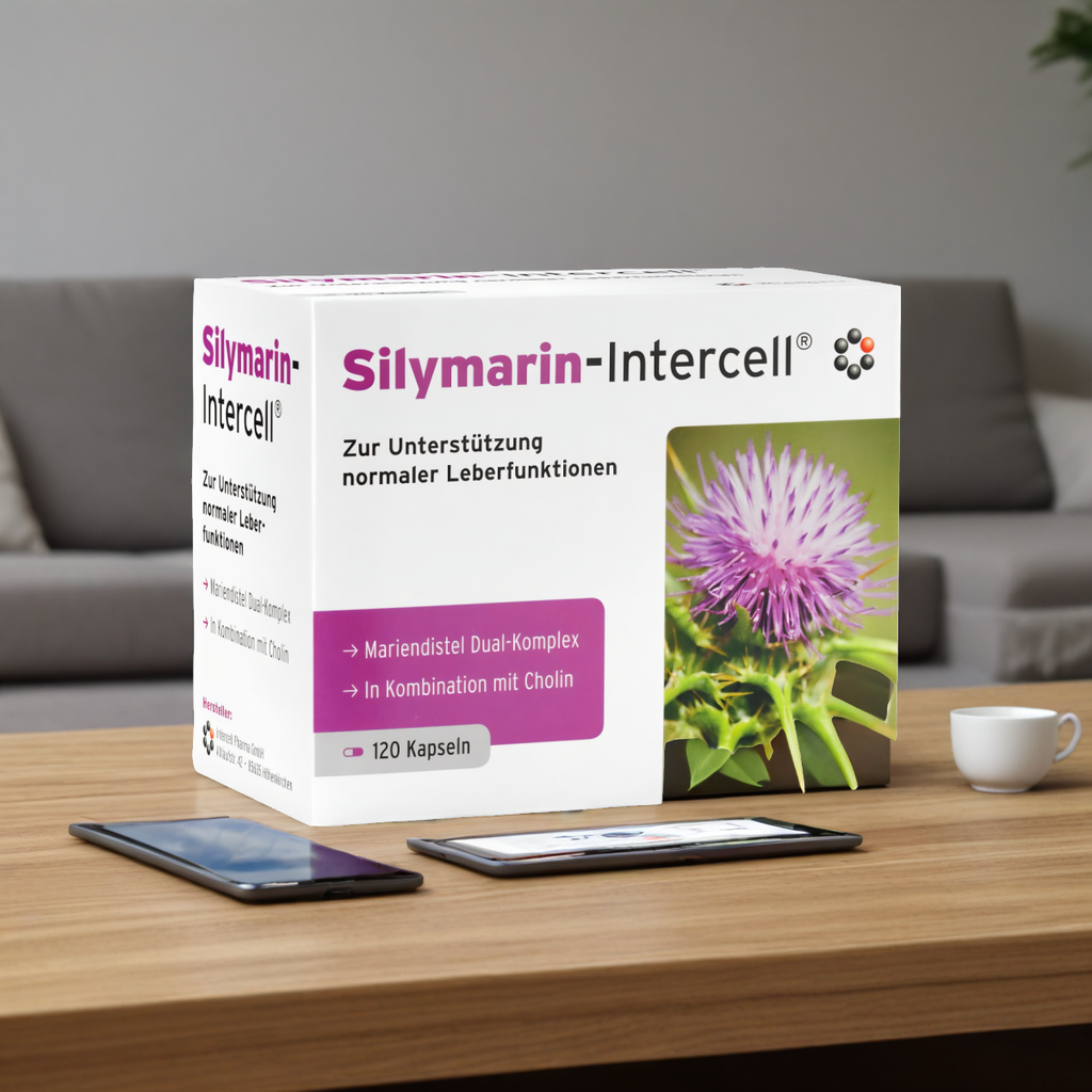 Silymarin intercell Mitopharma - Wsparcie dla wątroby i organizmu - 120 kapsułek