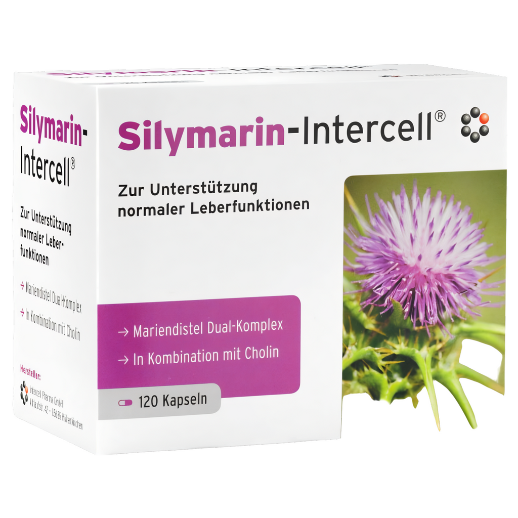Silymarin intercell Mitopharma - Wsparcie dla wątroby i organizmu - 120 kapsułek