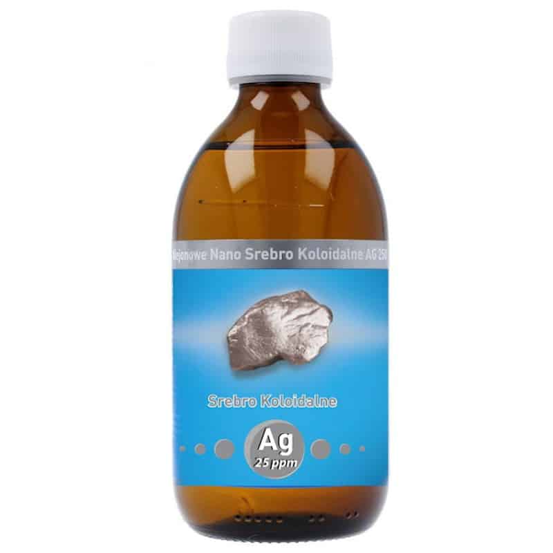 Niejonowe Nano Srebro Koloidalne AG 25 ppm Vitacolloids - 300 ml