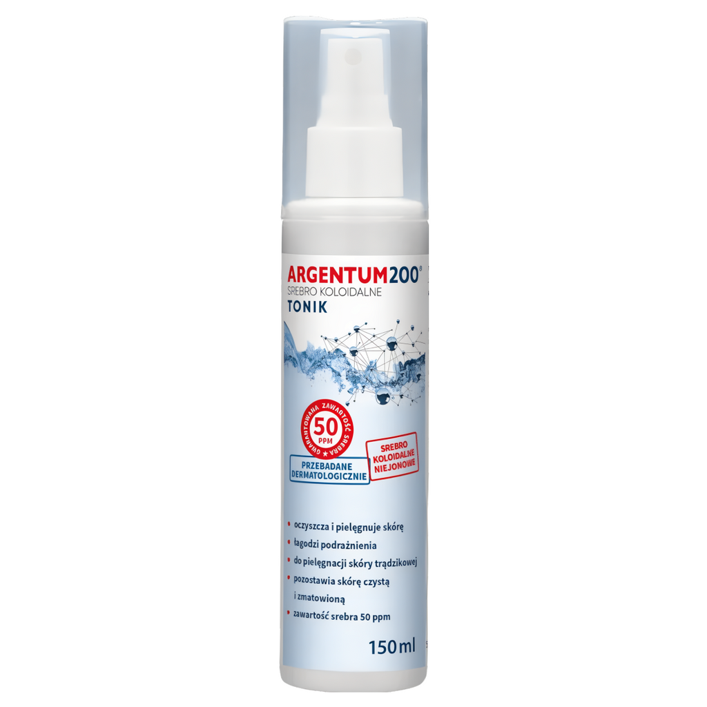 Srebro Koloidalne 50 ppm Argentum 200 Aura Herbals - 150 ml areozol