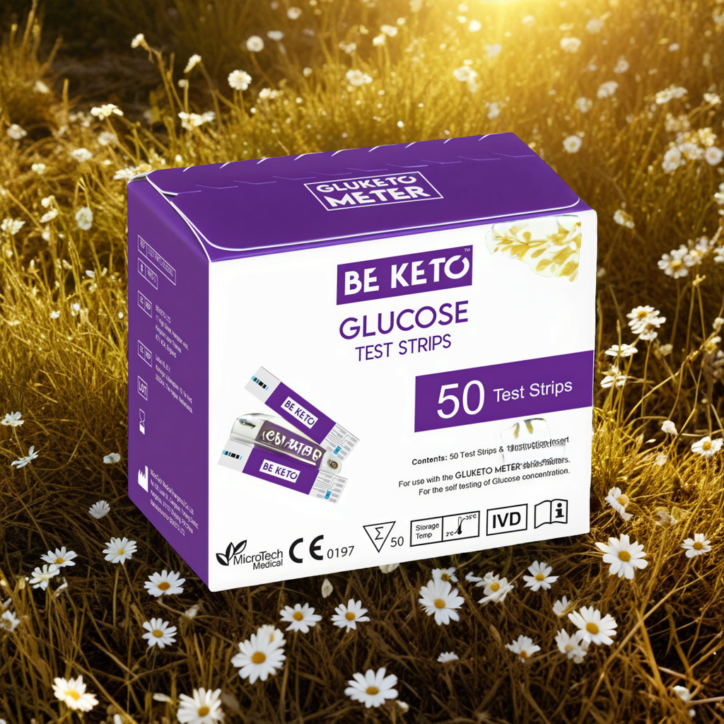 Testy paskowe GLUKOZA do Gluketo Meter BeKeto - Szybkie i precyzyjne pomiary glukozy - 50 sztuk