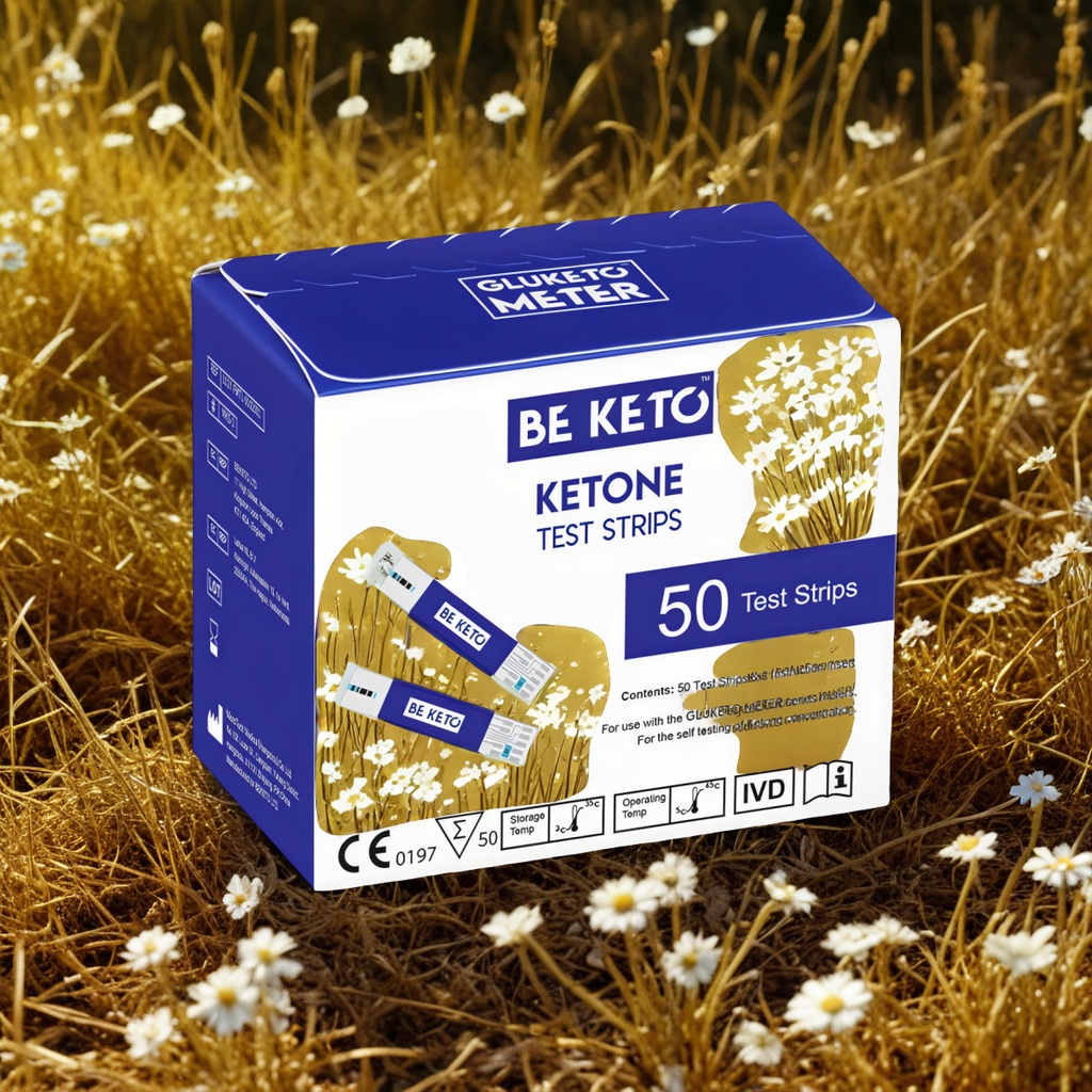 Testy paskowe KETONY do GluKeto Meter BeKeto - Szybkie i dokładne pomiary ketonów - 50 sztuk