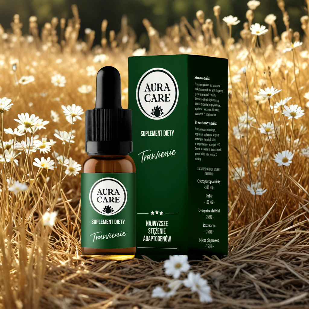Trawienie AURA CARE - Naturalne wsparcie trawienia - 10ml, około 300 kropli