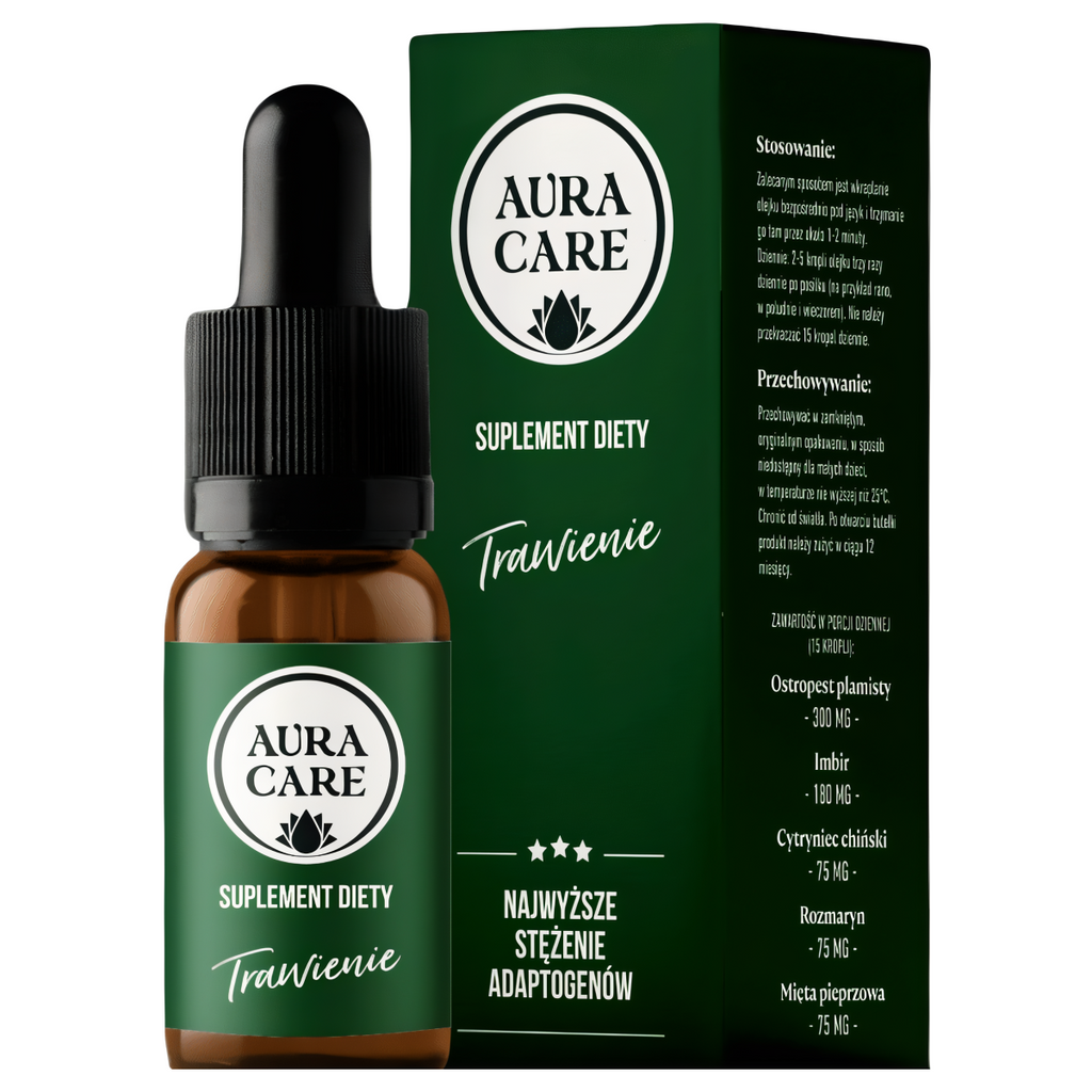 Trawienie AURA CARE - Naturalne wsparcie trawienia - 10ml, około 300 kropli
