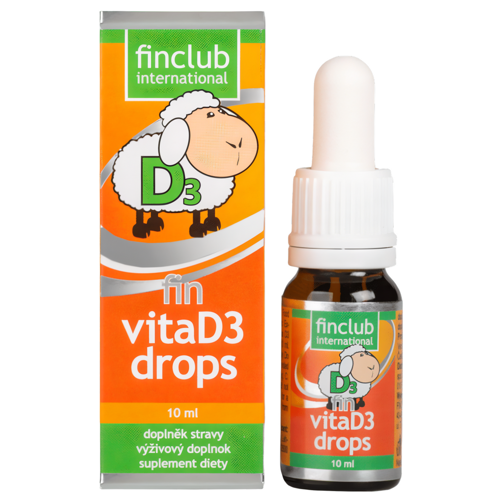 VitaD3 drops Finclub - Źródło witaminy D3 - 10 ml