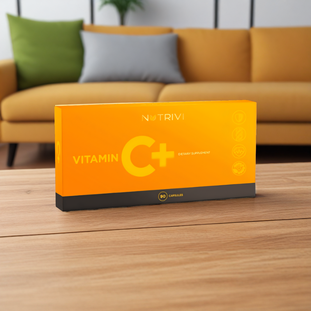 Vitamin C+ NUTRIVI WellU - Witamina C z dodatkiem krzemu, diosminy i hesperydyny - 90 kapsułek