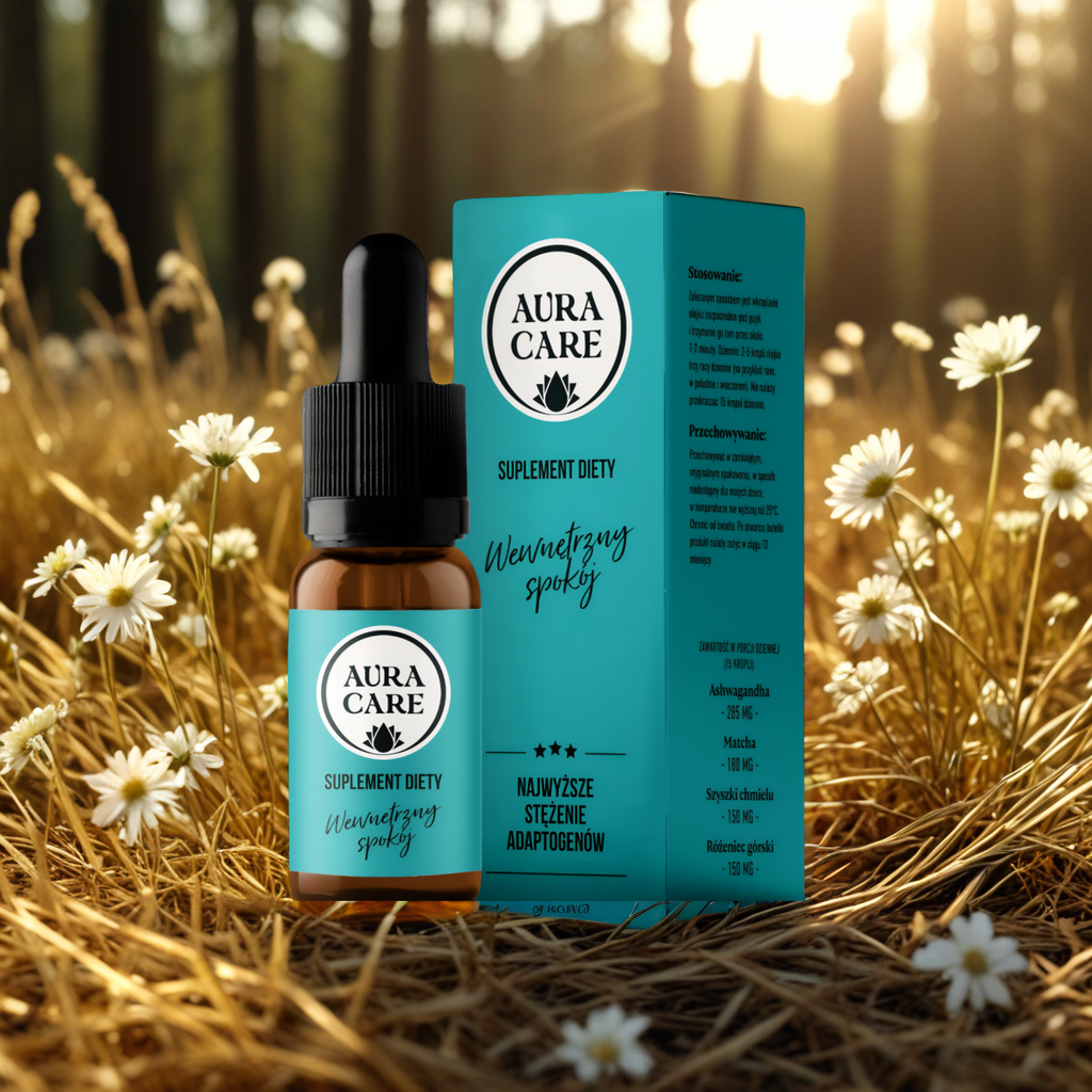 Wewnętrzny spokój AURA CARE - Wsparcie równowagi emocjonalnej - 10ml, około 300 kropli