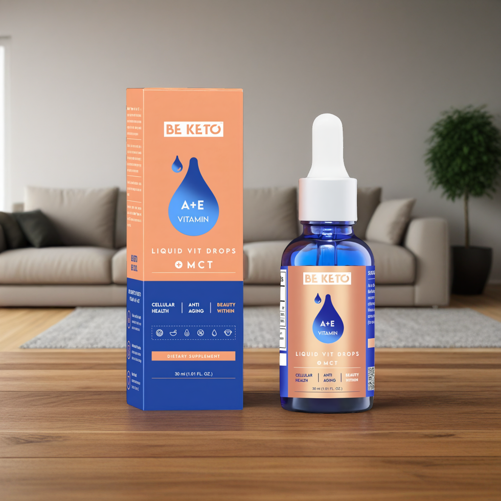 Witamina A+E z olejem MCT w kroplach BeKeto - 30 ml