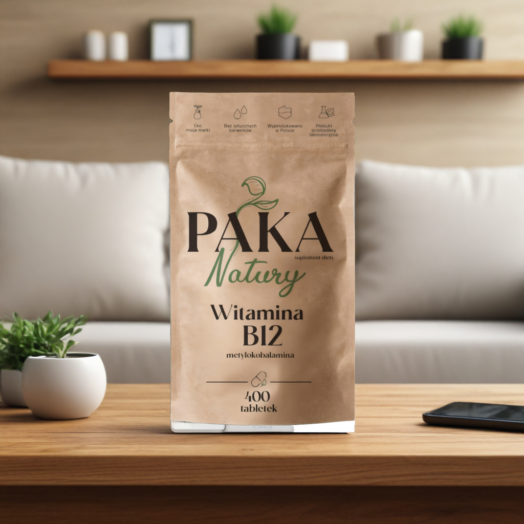 Witamina B12 Paka Natury - Wsparcie organizmu - 400 tabletek