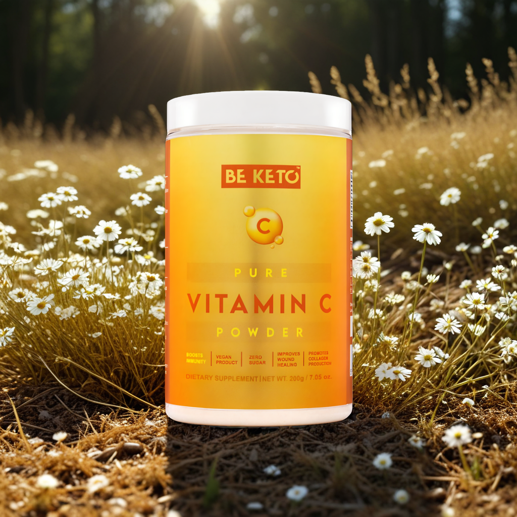 Witamina C 100% BeKeto Kwas askorbinowy w proszku - 200 g