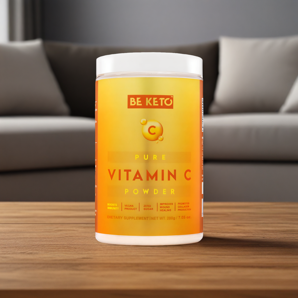 Witamina C 100% BeKeto Kwas askorbinowy w proszku - 200 g