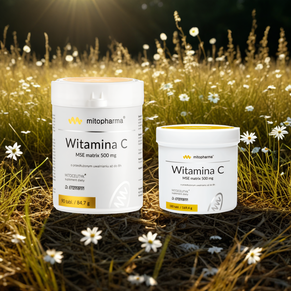 Witamina C MSE matrix Mitopharma - Wsparcie odporności - 90 i 180 tabletek (Opakowanie: 90-tabletek)