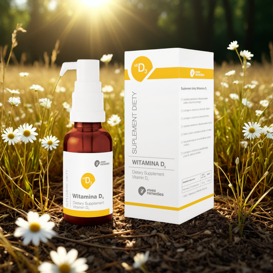Witamina D3 Invex - Naturalne wsparcie organizmu - 30 ml (300 porcji)