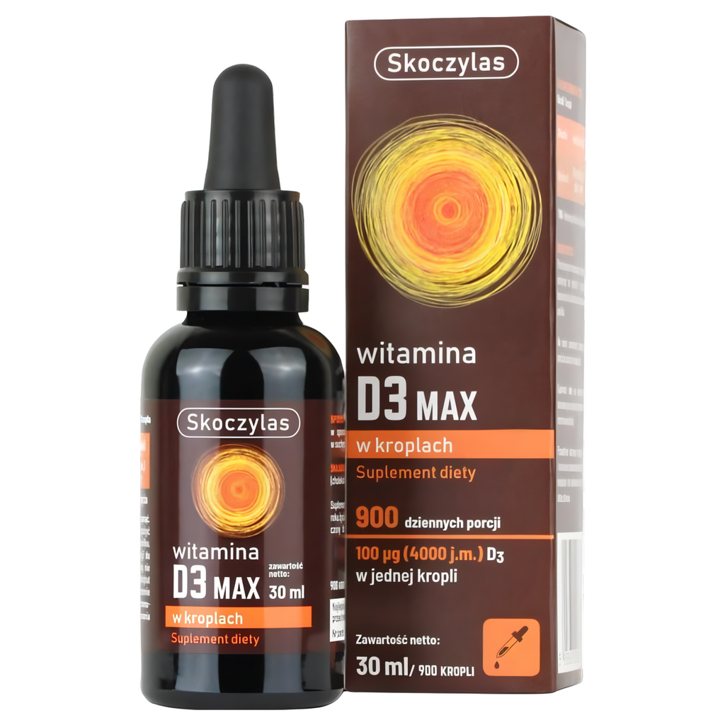 Witamina D3 MAX 4000 j.m. w kroplach Skoczylas - 30 ml