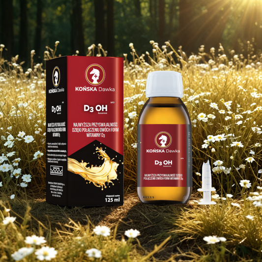 Witamina D3 OH Końska Dawka - Na układ nerwowy - 125 ml
