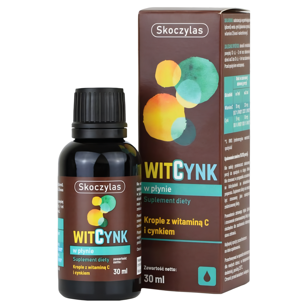 Witcynk w płynie Witamina C i Cynk Skoczylas - 30 ml