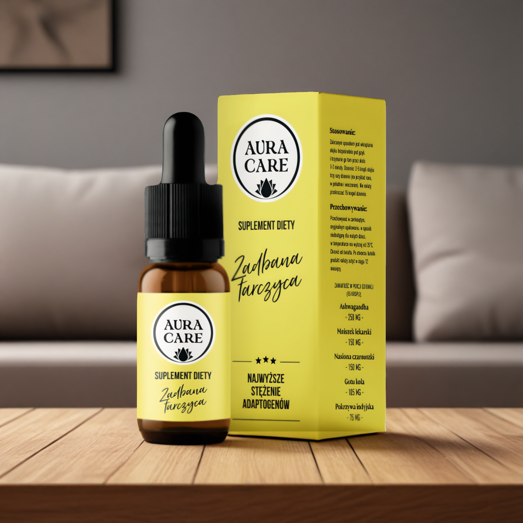 Zadbana tarczyca AURA CARE - Naturalne wsparcie tarczycy - 10ml, około 300 kropli