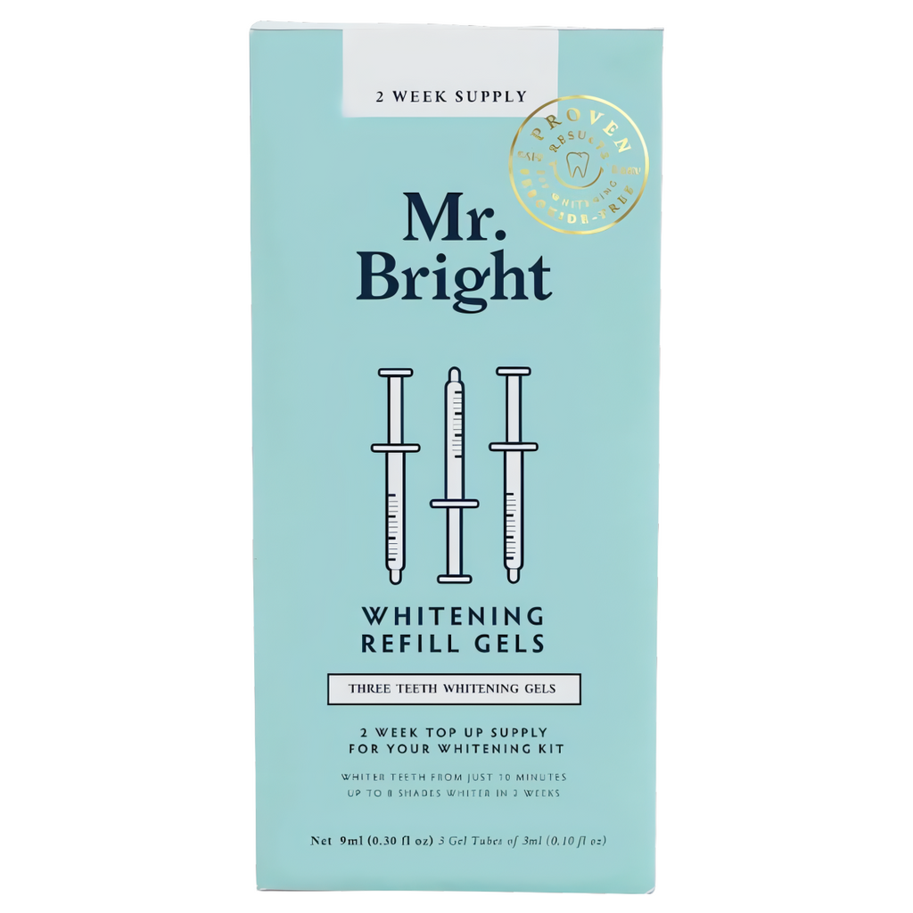 Żel do wybielania zębów Mr. Bright Whitening Refill Gels - opakowanie uzupełniające 3 strzykawki