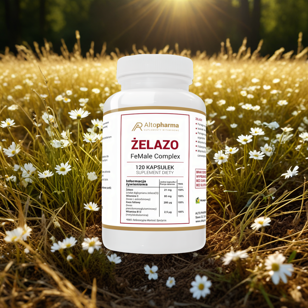 Żelazo complex Alto Pharma -  chelat diglicynianu żelaza II - 120 kapsułek
