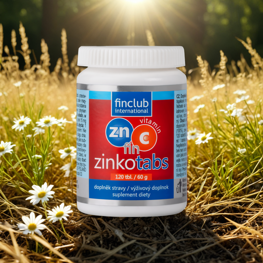 Zinkotabs Finclub - Źródło cynku i witaminy C - 120 tabletek